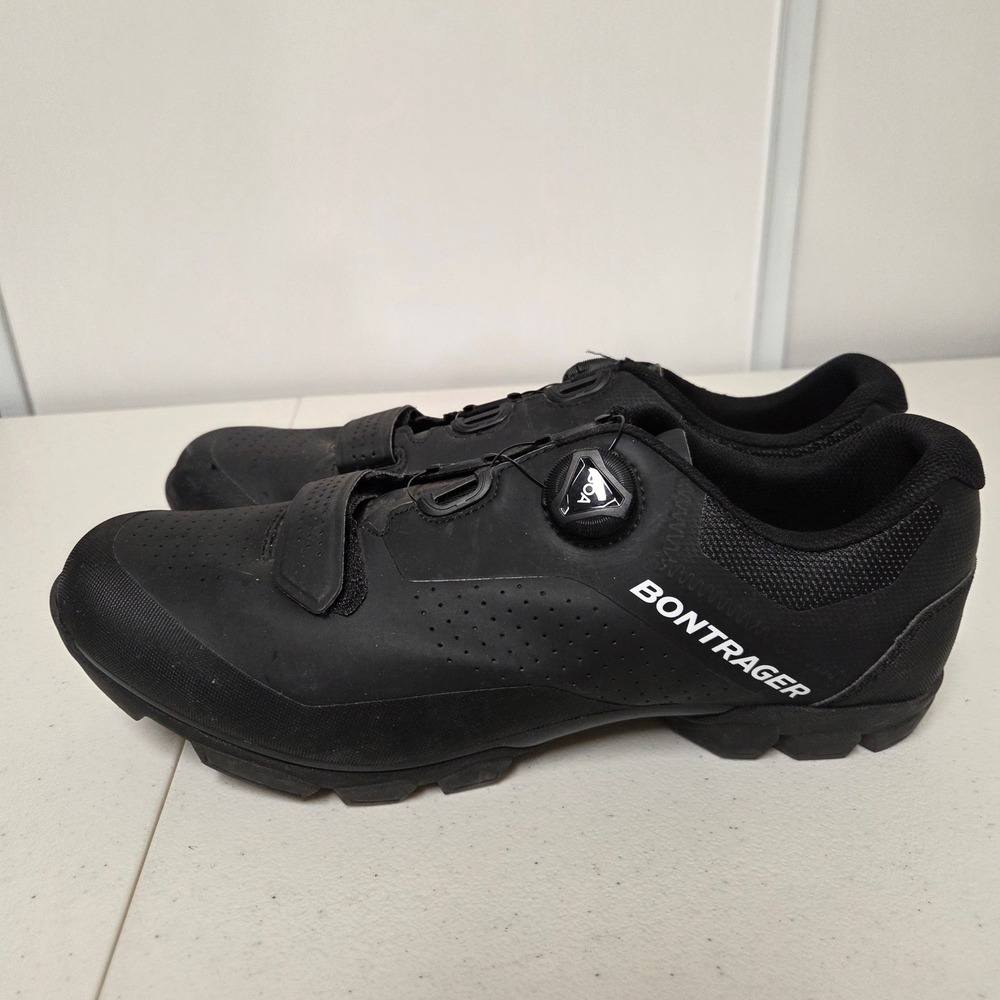 Bontrager Foray Mountain Bike Shoes Mens 14 Black BOA SPD Cleats MTB Gravel